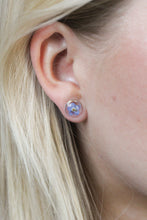 Load image into Gallery viewer, Forget me not circle studs
