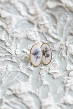 Load image into Gallery viewer, Vintage oval studs- forget me nots