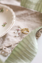 Load image into Gallery viewer, Oval charm hoops- Alyssum