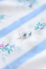 Load image into Gallery viewer, Forget me not oval studs