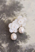 Load image into Gallery viewer, Carved Mother of Pearl Shell Earrings - Hope in the Waiting