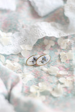 Load image into Gallery viewer, Vintage oval studs- forget me nots