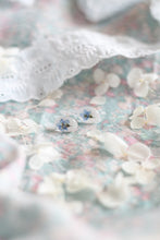 Load image into Gallery viewer, Forget me not oval studs