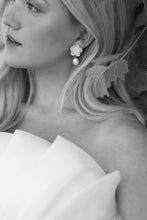 Load image into Gallery viewer, Carved Mother of Pearl Shell Earrings - Hope in the Waiting
